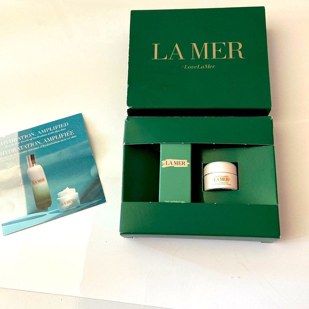 LA MER mini sized set of emulsion and cream
